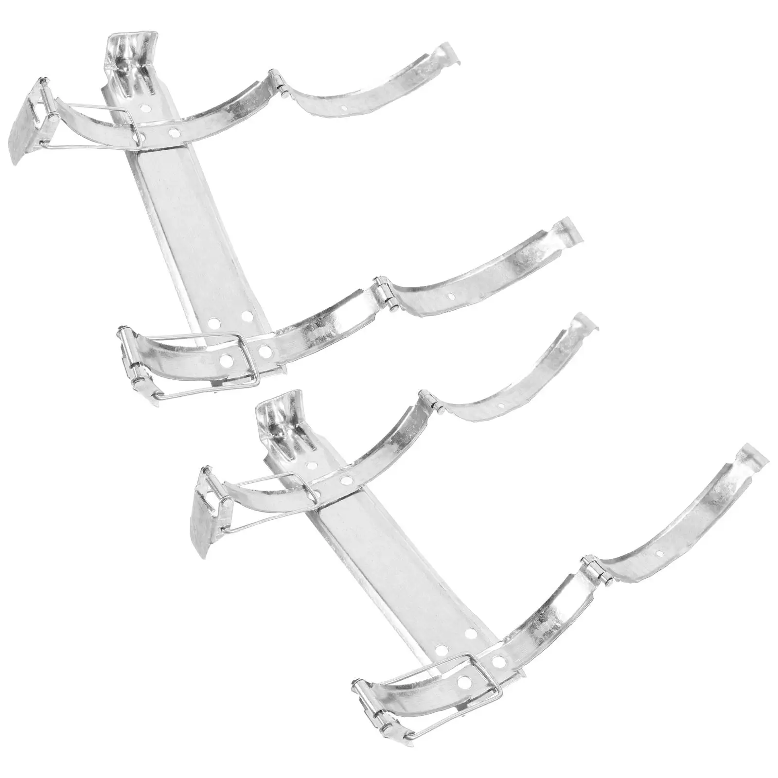 2PCS Fire Extinguisher Bracket Stainless Steel Mount Heavy Duty Vehicle Car Spacesaving Design Easy Installation Home