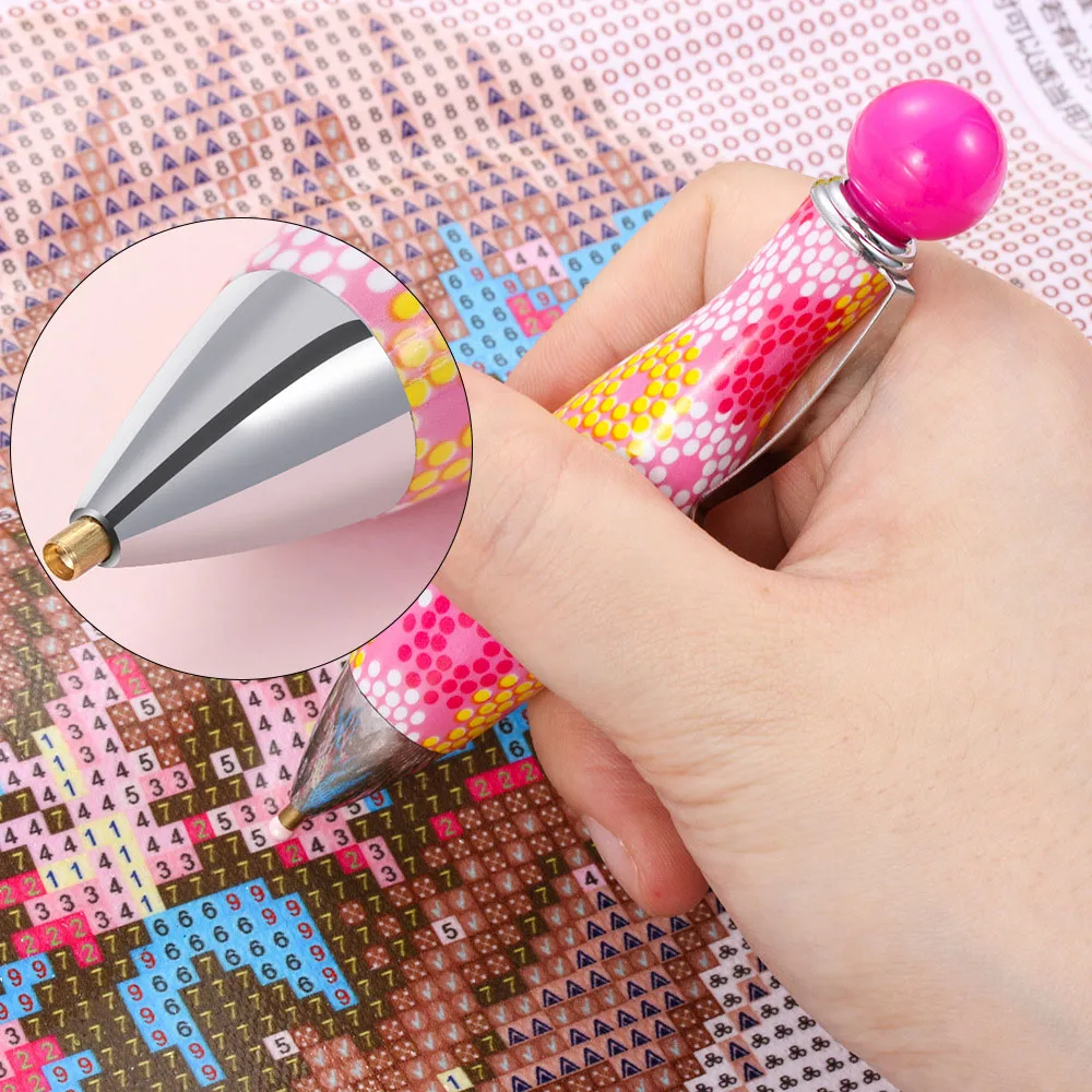 Ручка для алмазной живописи «сделай сам», аксессуары для алмазной вышивки, искусственная Бриллиантовая ручка для боулинга