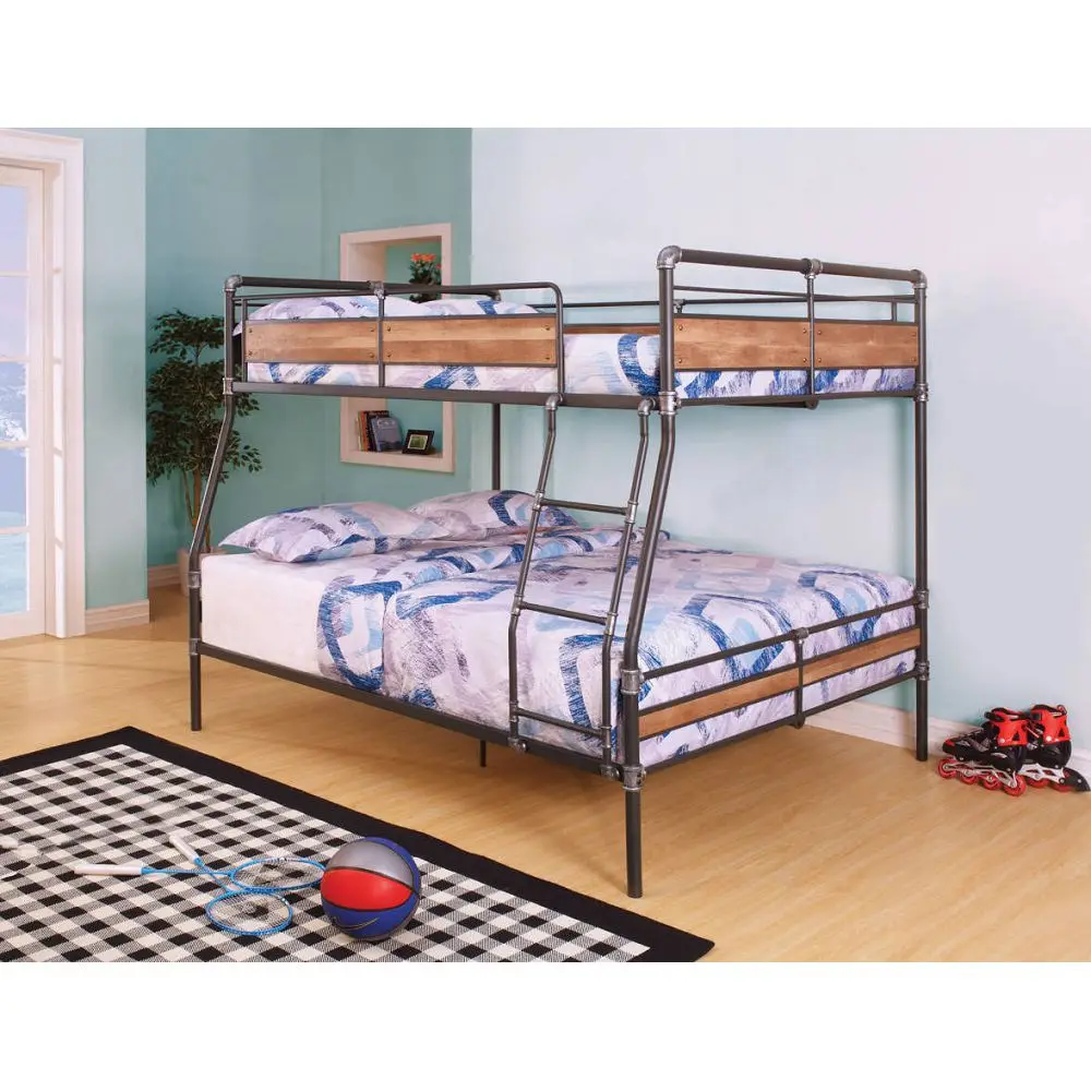 

ACME Brantley II Full XL/Queen Bunk Bed in Sandy Black & Dark Bronze Hand-Brushed