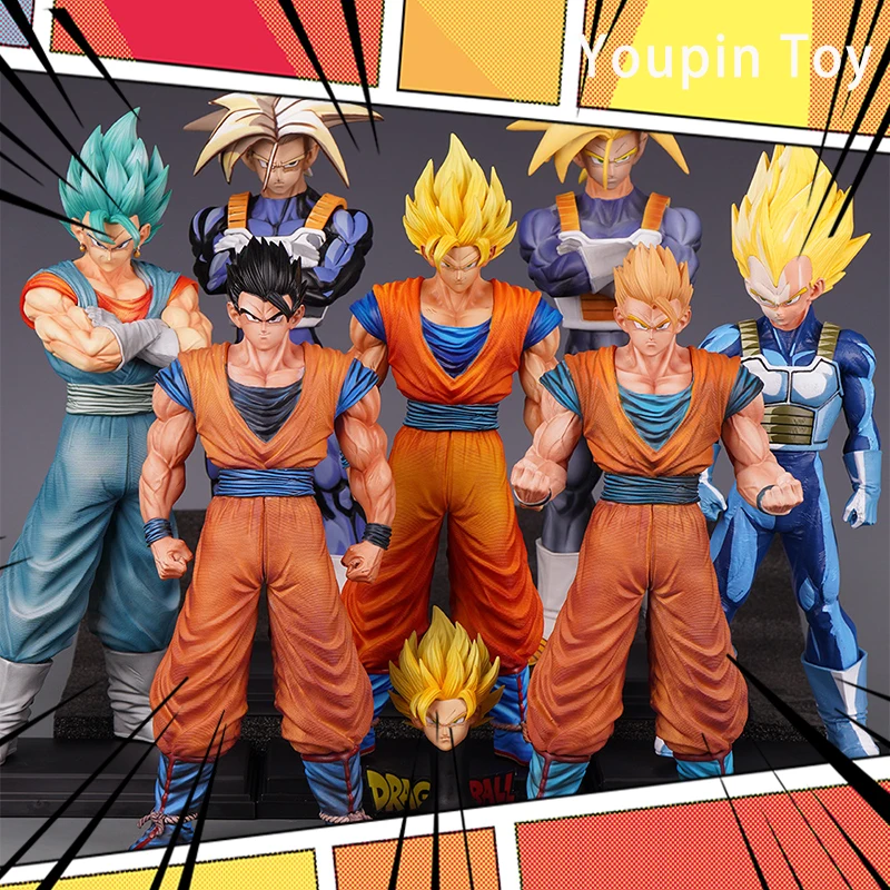 

Новые коллекционные фигурки 2026 года: высококачественные модели из серии «Аниме: Драгон Бол» — Гоку, Вегета, Транки. Модели GK, трендовые игрушки.