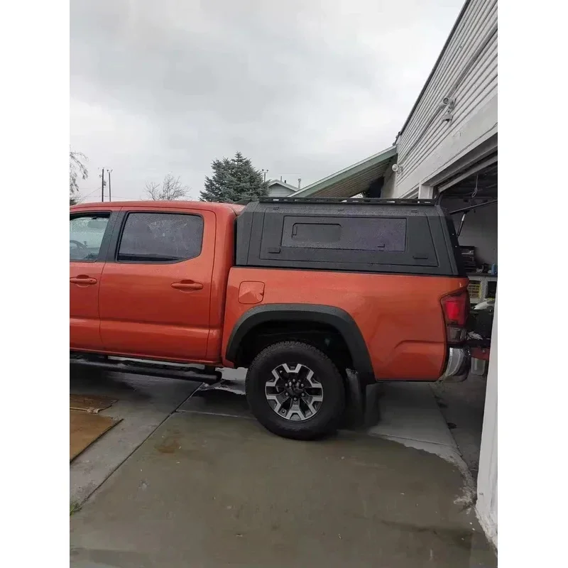 

KQX Waterproof Anti-Rust Aluminum Pickup Truck Canopy for Taco 6ft Truck Bed Camper Shell Heavy-Duty Smart Locking