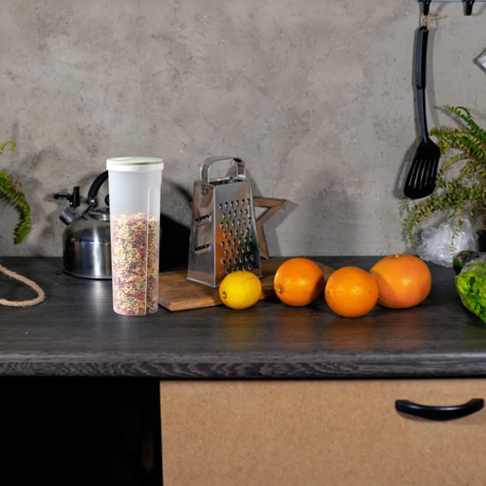 

Elegant Pasta Storage Containers for Pantry Airtight Lids Clear Plastic Canisters with Good Toughness and Hardness for Food