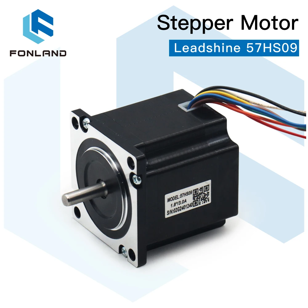 

FONLAND Leadshine Nema23 2-фазный шаговый двигатель 1,3 Нм 4,2A 57HS09 Шаговый двигатель для 3D-принтера Гравировальный фрезерный станок с ЧПУ