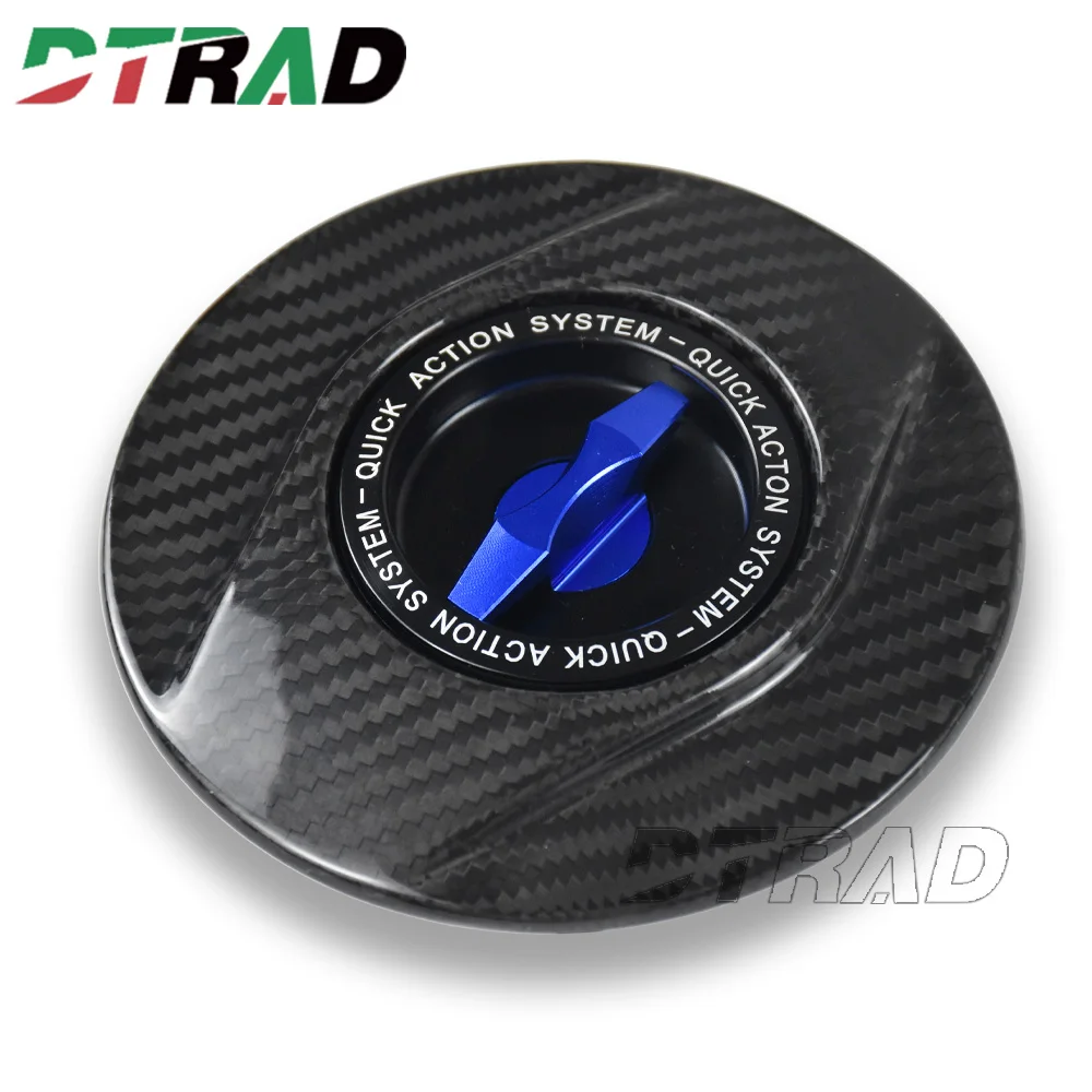 For SUZUKI GSX650F GSX250R GSR750 GSR600 GSF650 BANDIT DTRAD Carbon Fiber Quick Release Fuel Tank Cap Motorcycle Accessories