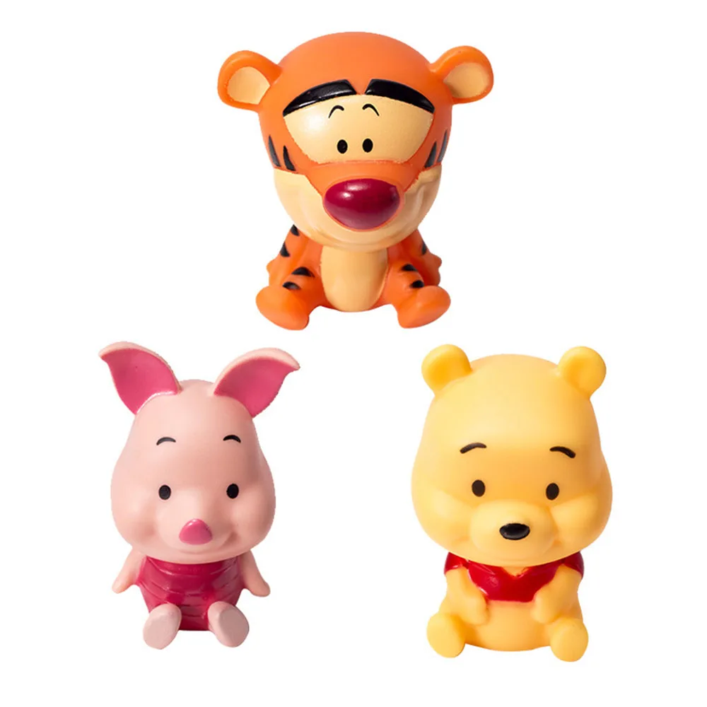 3 ピース/ロットディズニー漫画誕生日ケーキトッパー装飾かわいいくまのプーさん豚ティガーオーナメントパーティー用品男の子女の子ギフト