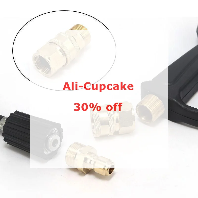 2 Pack Aluminum‑Copper Plated Quick Connect Fittings, Leak‑Proof For Pressure Washer