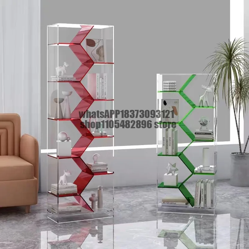 Acrylic Shelf Creative Irregular Art Display Shelf Bookshelf Modern Simple Shelf