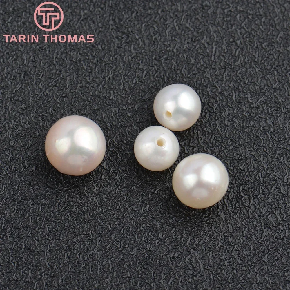 Perles Naturelles avec Trou d'Espacement pour Fabrication de Bijoux, Accessoires de Haute Qualité, 6x8mm, 7mm, DIY, Vente en Gros, 4983