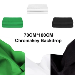 70cm*100cm Photography Background Cloth Backdrop Smooth Green / Black / White Chromakey For Photo Studio Light Box