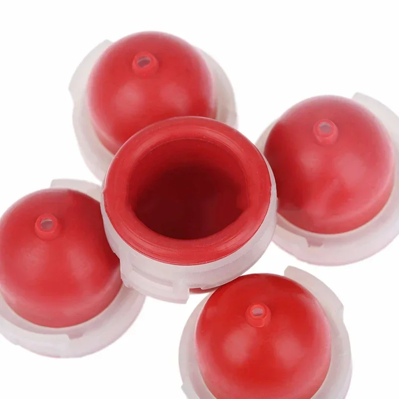 Practical Oil Primer Bulb Lawn Mower Parts Pump Cup Red Replacement 3-4HP 5085 5085H 5085K 5pcs Carburetor Engines