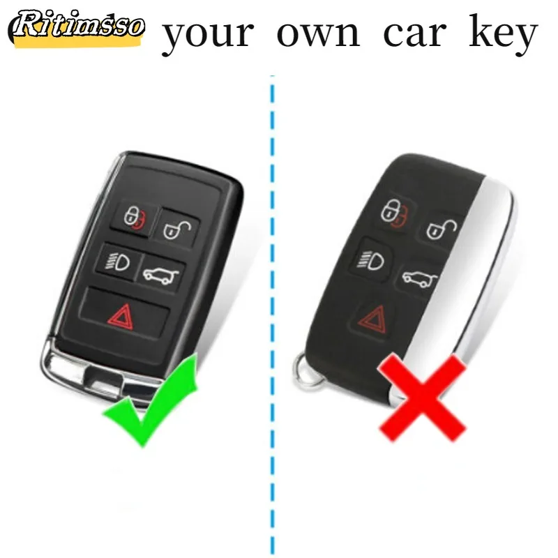 Soft TPU Car Remote Key Case Cover Shell Fob For Land Rover Range Rover Evoque Discovery Sport Velar For Jaguar XE E-PACE XF