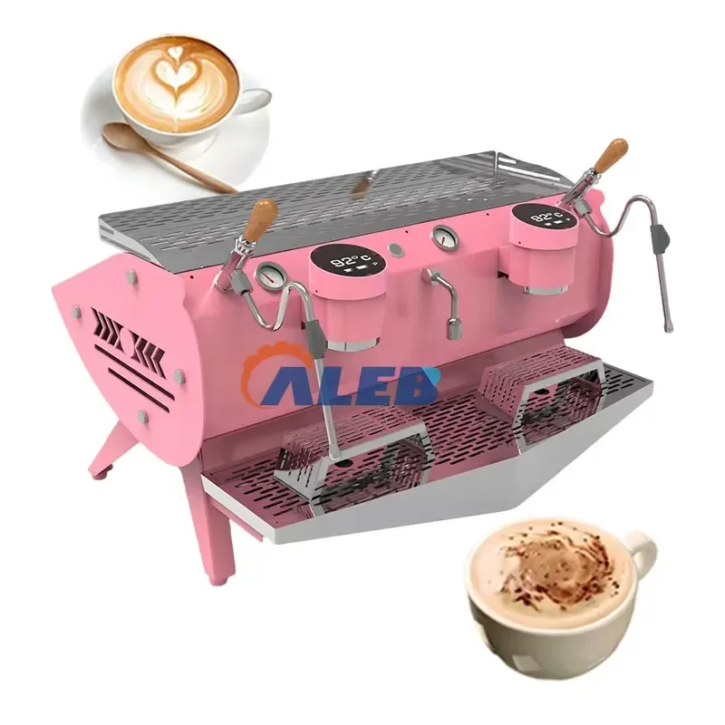 For Color Customizable 2 Group Semi Automatic Commercial Espresso Coffee Machine For Shops And Cafeteras