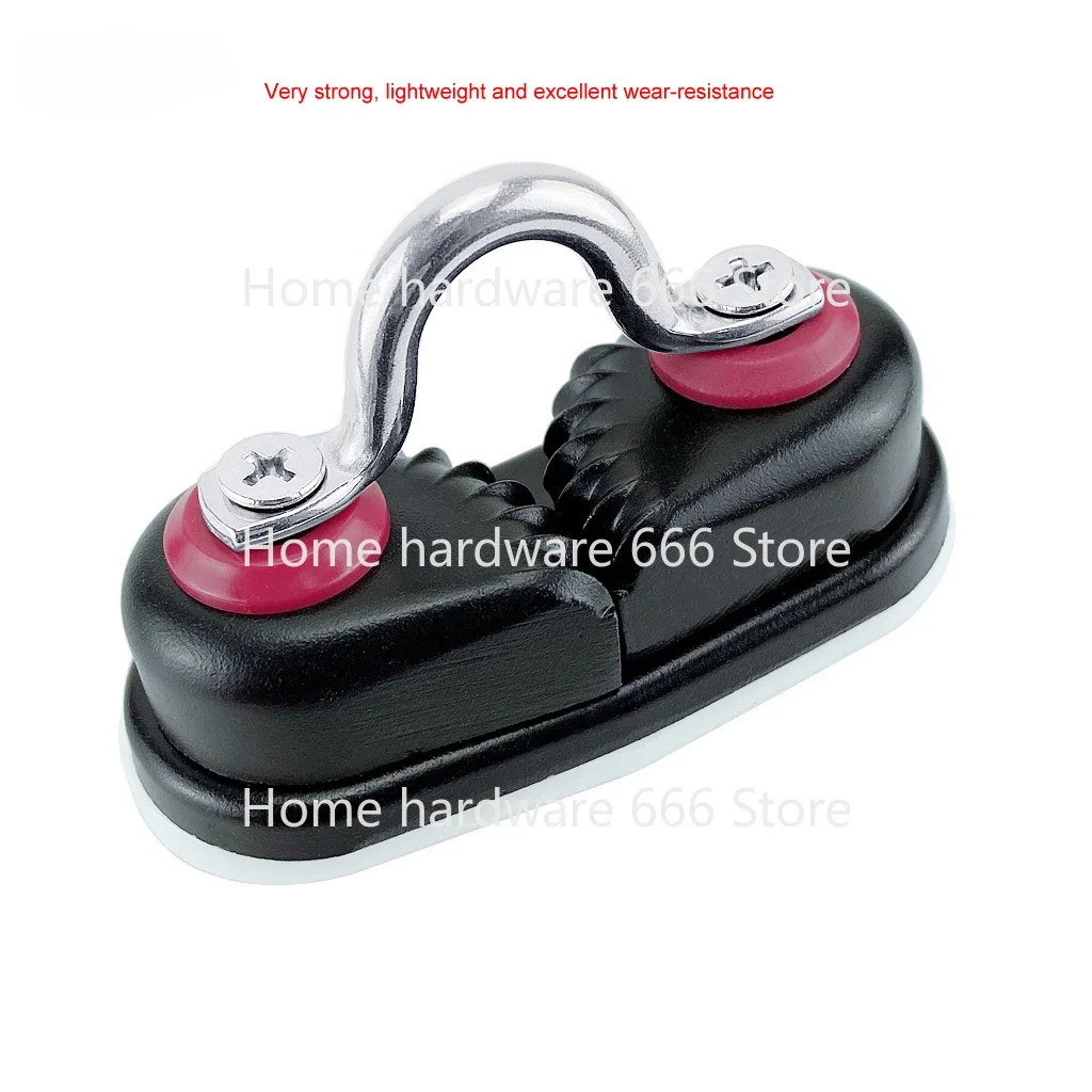 Taco de leva de aluminio anodizado con anillo principal, tacos de cuerda para barco, carenado Matic, velero marino, Kayak, bote, Pilates, accesorios