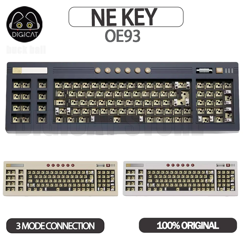 Ne key Oe93 Gamer Mechanical Keyboard Kit 3mode Retro Style Aluminum Keyboard Kit Nekey Custom Computer Gamer Accessories Gifts