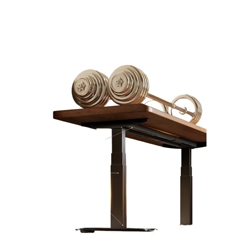 Computer desk Large board table Rubber wood Electric lifting desk Workbench Home bedroom Desk Double
