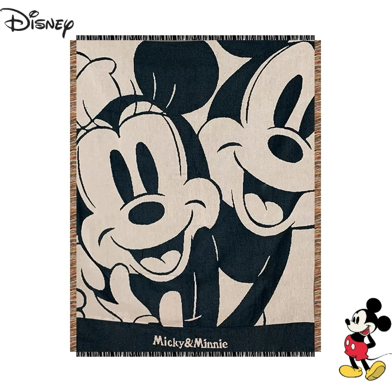 ديزني ميكي الكرتون لطيف قيلولة بطانية الإبداعية kawaii المنزل غرفة نوم الديكور القماش أريكة منشفة أنيمي الطرفية هدية بالجملة