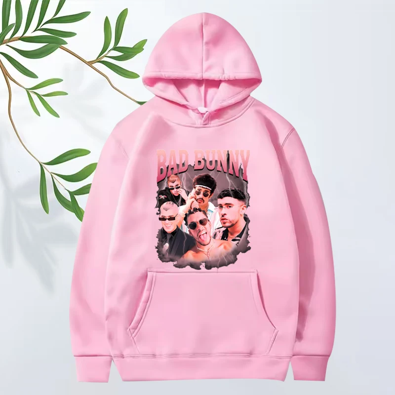 Bad Bunny Essential funny hoodie 2025 new men women fashion vintage Long sleeve streetwear print Graphic oversized hoodie unisex
