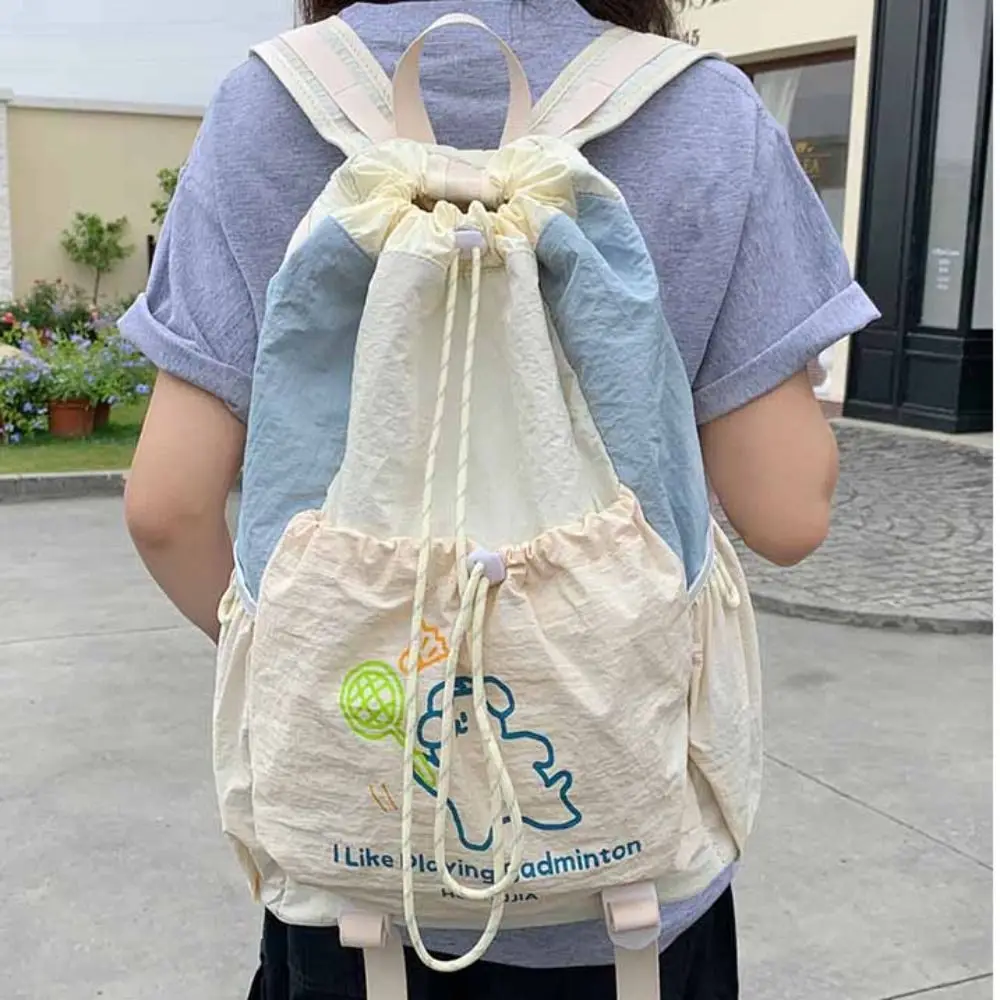 Cartoon Welpen Sport Schläger Lagerung Rucksack Große Kapazität Nylon Fitness Schulter Tasche Einkaufstasche Koreanischen Stil