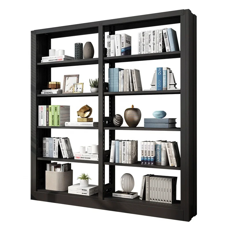 

Classic White Metal Bookcases Reusable Storage Shelves For School Libraries