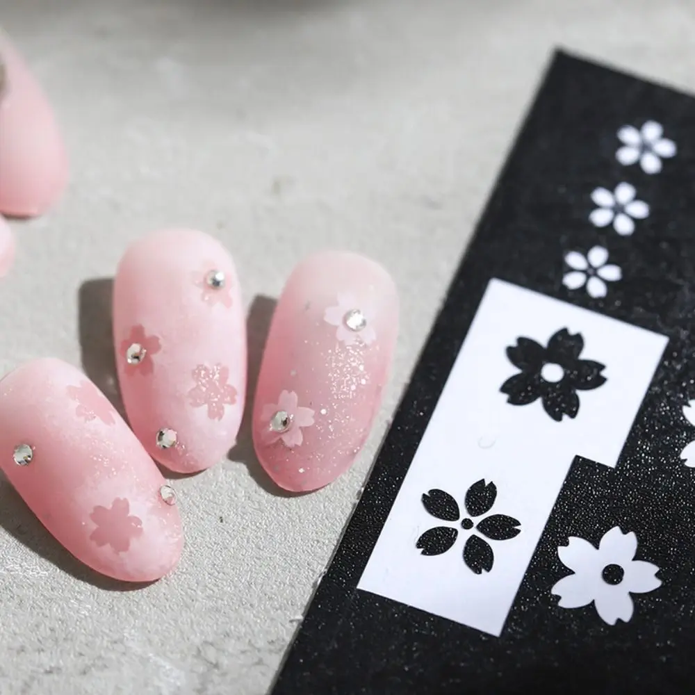 French Style Stars Love Heart Nail Decals Assist Airbrushed Nails Tool Nail Template Stickers Manicure Art Decoration