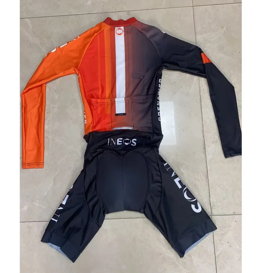 LASER CUT Skinsuit 2025 INEOS Grenadier TEAM Bodysuit LONG SLEEVE Cycling Jersey Bike Clothing Maillot Ropa Ciclismo