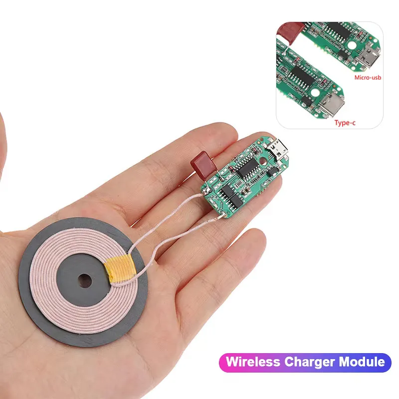 5W/10W/15W Wireless Power Supply Module Wireless Charger Module Transmitter Receiver Terminal Circuit Board Module for DIY Phone