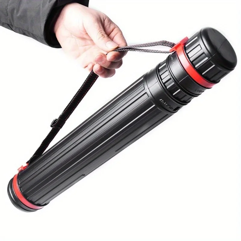 1pcs Portable Drawing Tube-Adjustable Expandable Art Storage with Shoulder Strap,Durable Lightweight for Outdoor, Artist Carrier