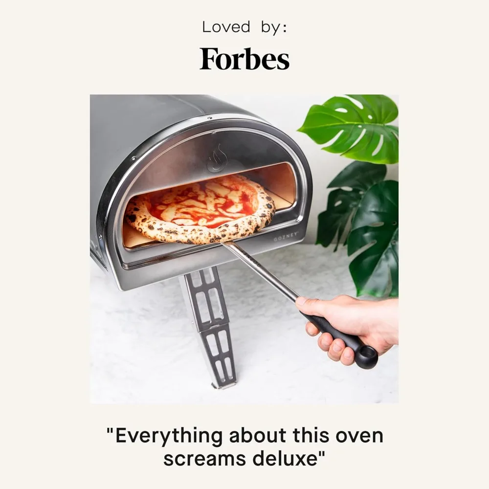 Pizza Oven by | Portable Outdoor Oven | Gas Fired, Fire & Stone Outdoor Pizza Oven - Includes Professional Grade