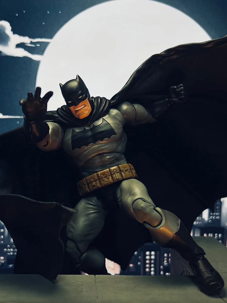 Figura de acción de héroe negro oscuro, Mini capa en forma de alambre, accesorios de juguete para decoración del cuerpo de soldado Mutant Mafex Bat de 6 ", 1/12