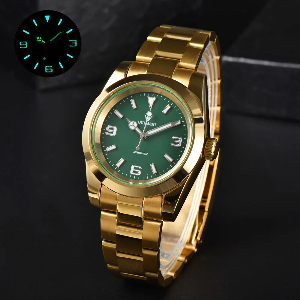 Relojes NH35 de edición limitada a la moda de 39 mm para hombres con movimiento automático japonés NH35 m114200-0023/116000 puede personalizar el logotipo