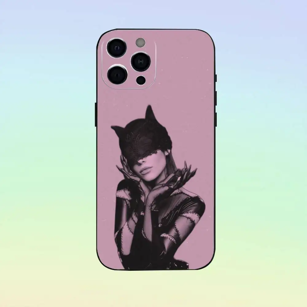 Coque de téléphone A-Ariana Singer g-grandes pour iPhone17,16,15,14,13,12,11 Plus,Pro Max, coque noire souple