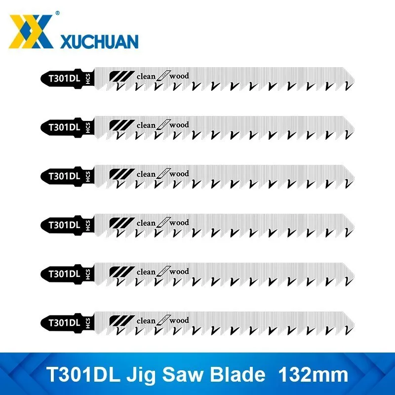 T Shank Reciprocating Saw Blade T301DL Jig Saw Blade HCS Wood Assorted Blades For Wood Plastic Cutting Power Tool