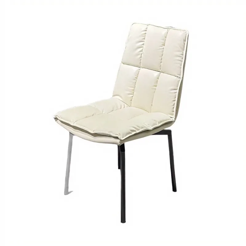 Imported leather dining chair household light luxury high-end simple high-end rotatable retro hotel restaurant dining tablechair