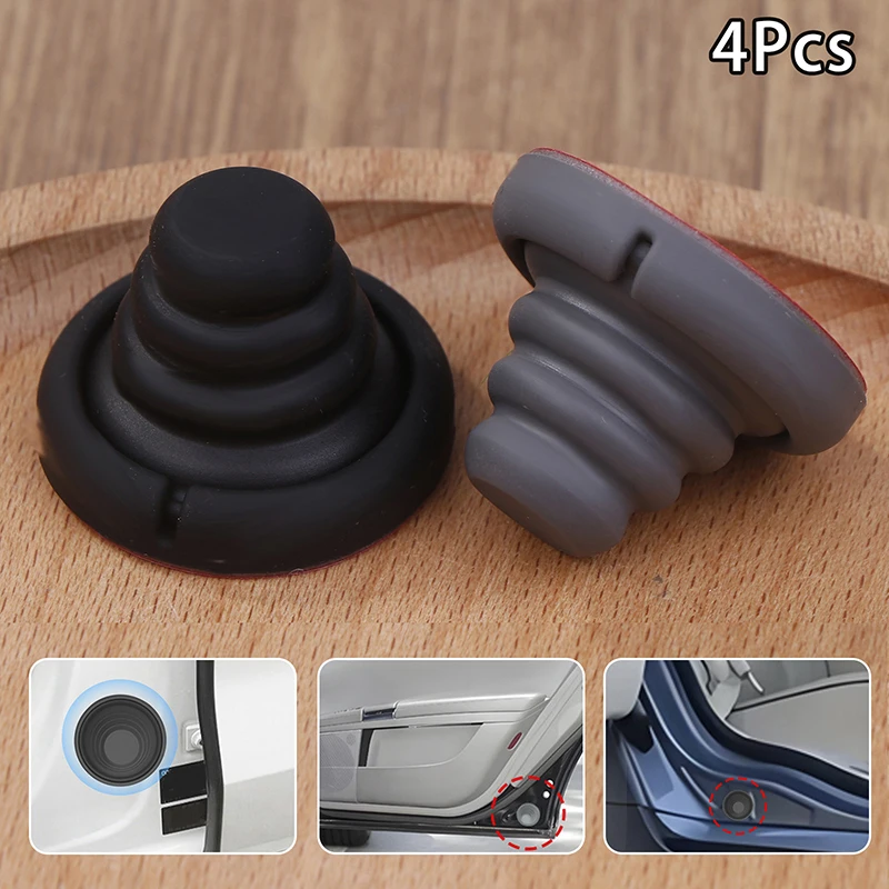 4PCS Auto Tür Stamm Stoßdämpfer Kissen Silikon Pad Universal Dichtung Schallschutz Pad Stoßfest Latch Zubehör