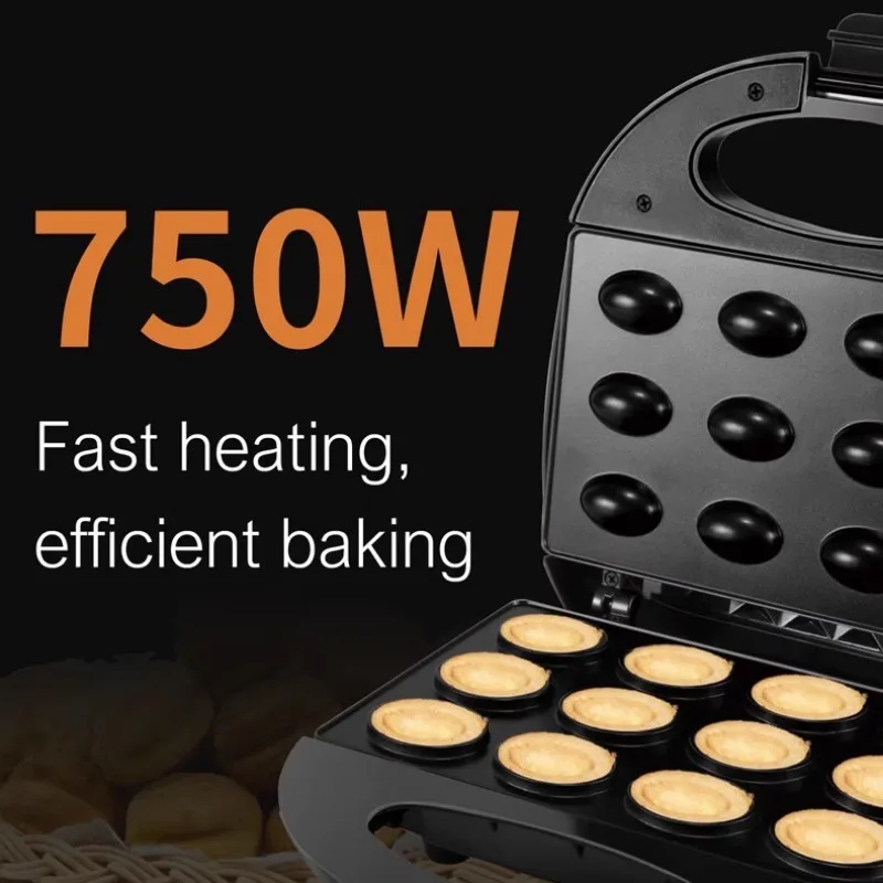 Mini Electric Nut Frying Pan Cake Breakfast , Household Sandwich Kitchen Baking Machine Walnut Cookie Maker