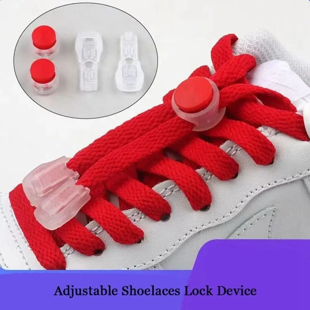 Adjustable Shoelaces Lock Device Creativity No Need To Tie Shoe Accessories Shoelace Clip Shoelaces Spring Lock Shoelaces Lock