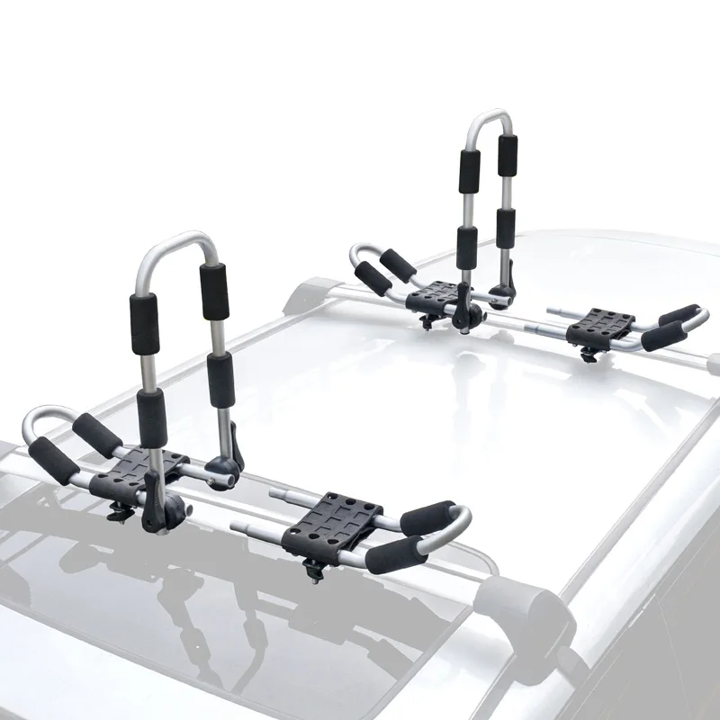 Two-in-one folding J-bar kayak car roof luggage rack aluminum car roof.