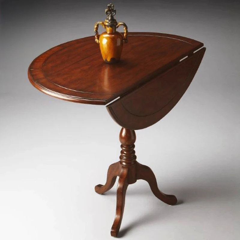 Round table solid wood retractable folding meeting table casual creative business negotiation reception table