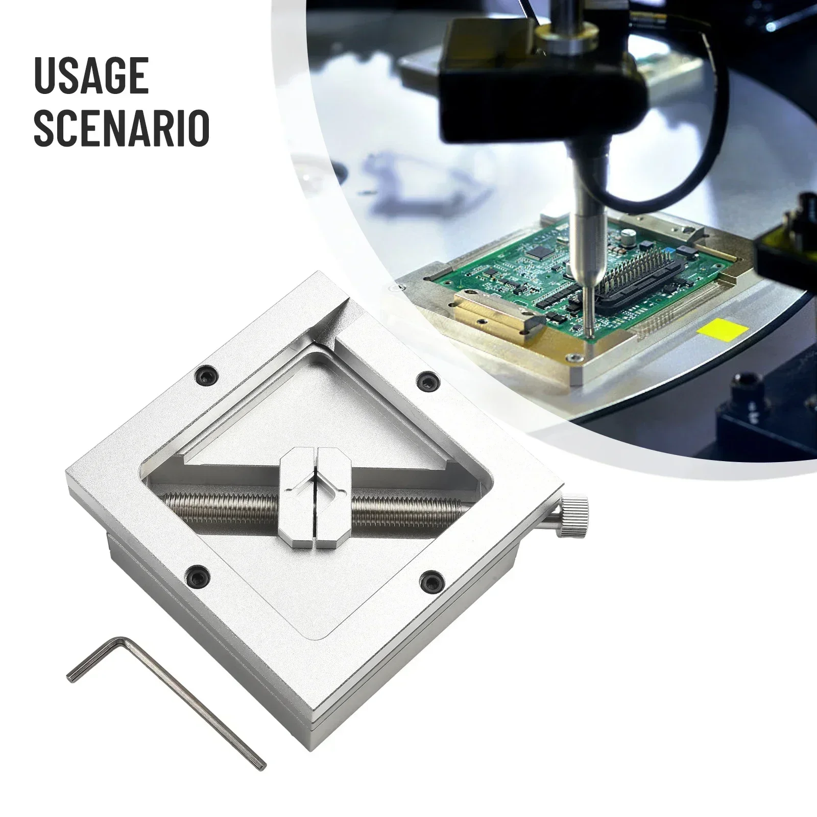 Imagem -04 - Kit de Reballing Bga 90 mm Gabarito de Fixação de Estação de Reball com 10 Peças-modelos de Estêncil Universais Modelo Pcb Braçadeira de Suporte Ferramentas Cnc