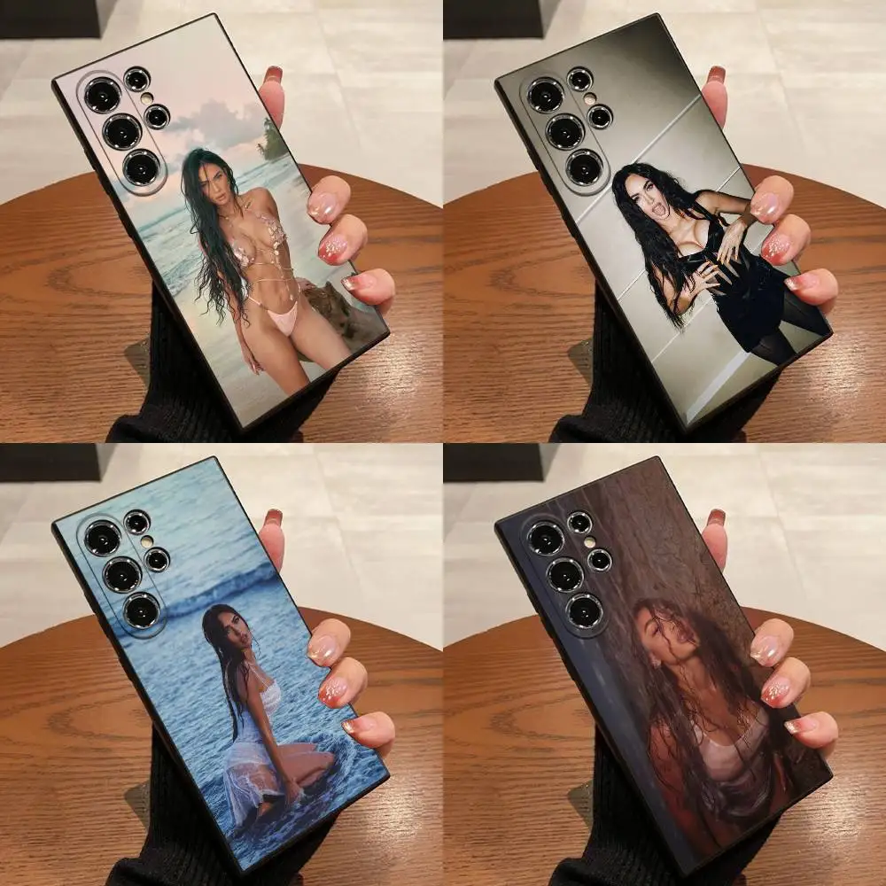 

M-Megan Fox Phone Case For Samsung S25,S24,S21,S22,S23,S30,Ultra,S20,Plus,Fe,Lite,5G Black Box