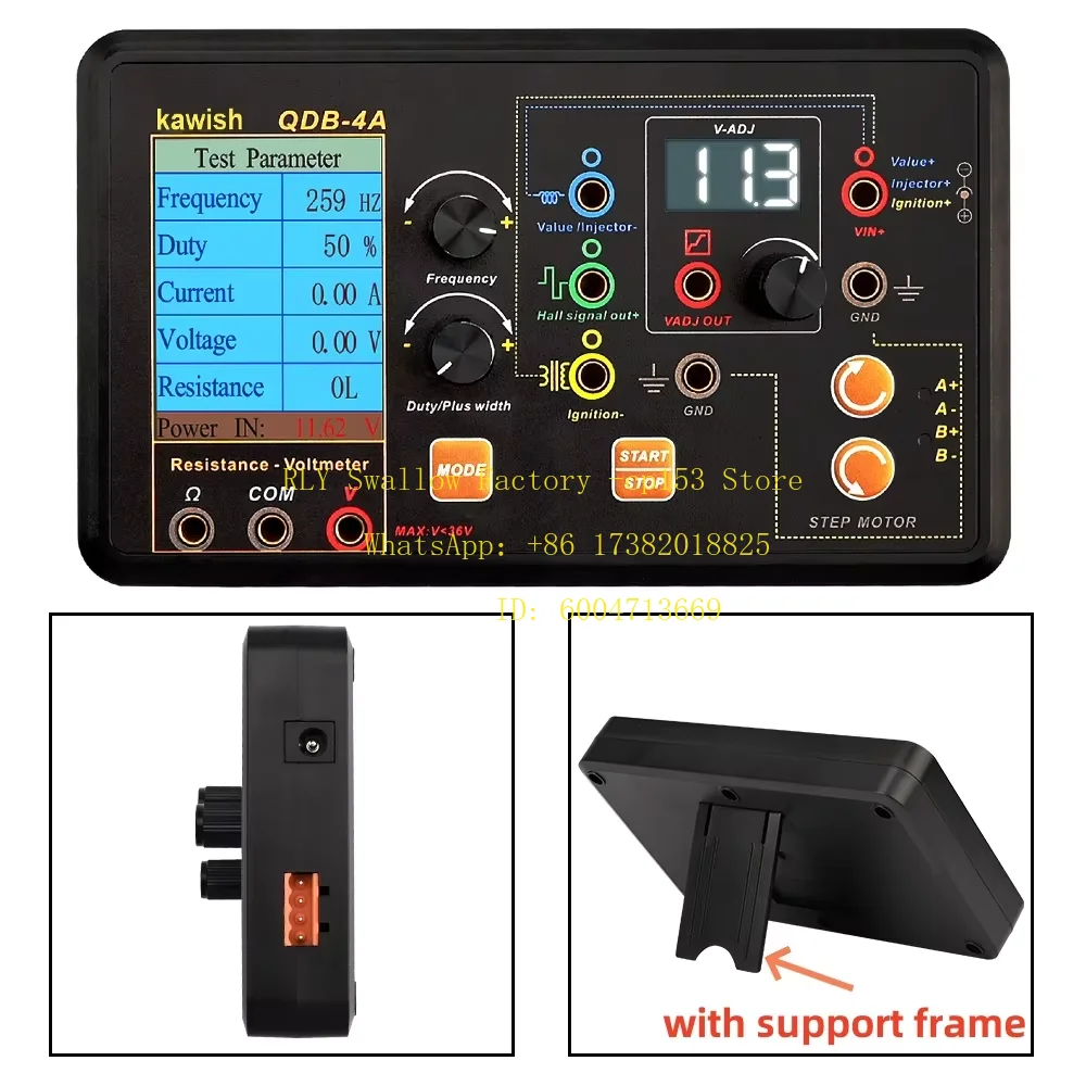 With Support Frame Auto Ignition Coil Test Injector Solenoid Valve Idling Stepper Motor Instrument Tester Drive Simulator