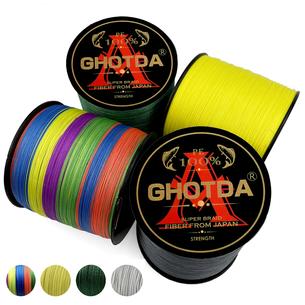 Strong Pulling Force 10-80LB Upgrade Braided Fishing Line Super Smooth 8 Strands Multifilament PE Main Wire 300/500M 0.11-0.5mm