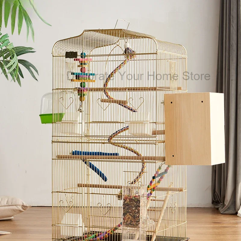 

Palomas Parrot Bird Cage Feeder Cover Canarios Rabbit Hamster Birdcage Accessories Gaiola Para Passaros Pet Furniture CY50BC