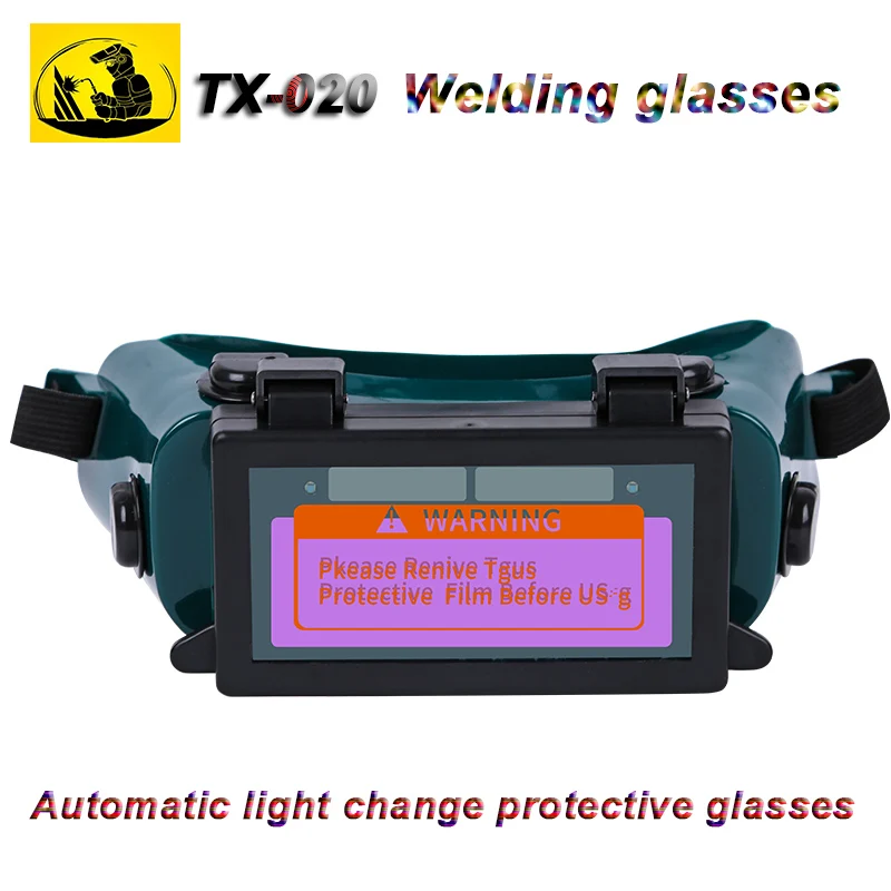 

TX-020 Automatic dimming welding glasses Clamshell Solar energy glare Goggles welding gas cutting Safety glasses