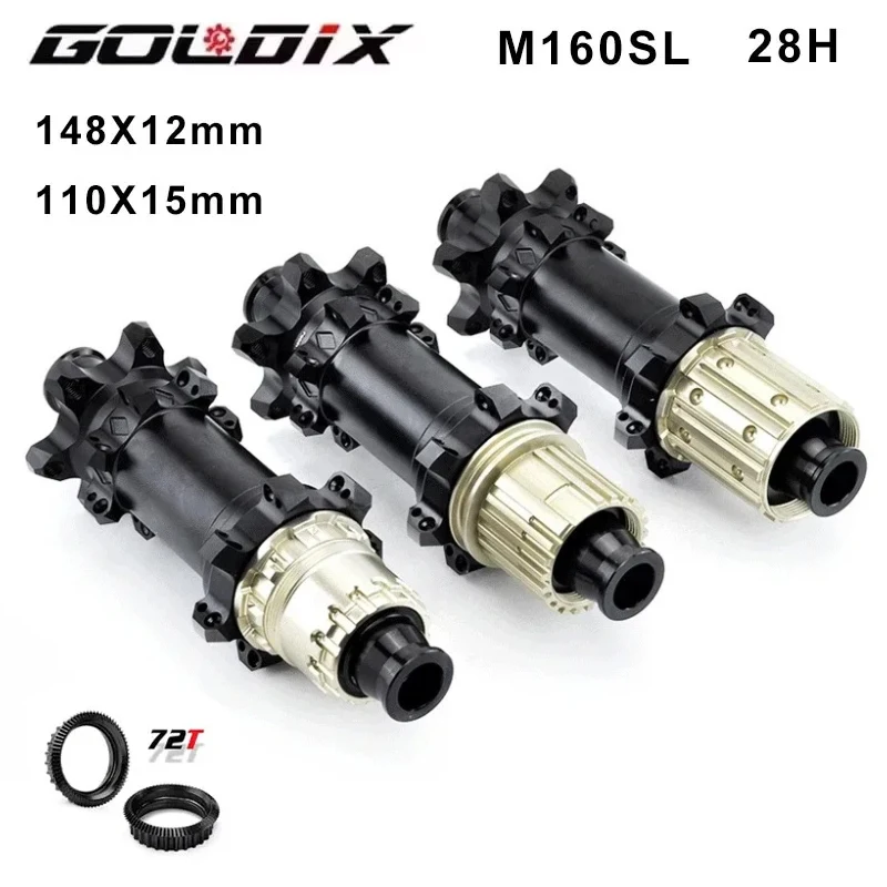 

GOLDIX Super Light MTB BOOST Hub: 6-болтовый дисковый тормоз, 28H Straight - Pull, трещотка 72T для SHIMANO 11/12 - Speed Mountain Bikes