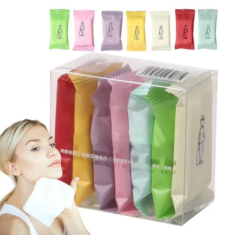 Compressed Towels Tablets Expandable Wipes Portable Disposable Washcloth High Water Absorption Wipes For Home And Traveling