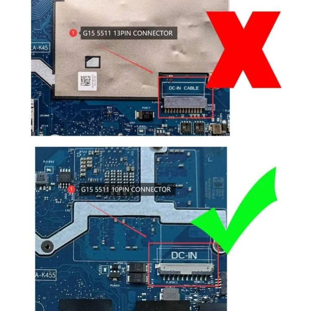 Replacement DC Power Jack Socket Charging Port Cable for DELL G15 5511 0396D9 DC301017E00 10-pin