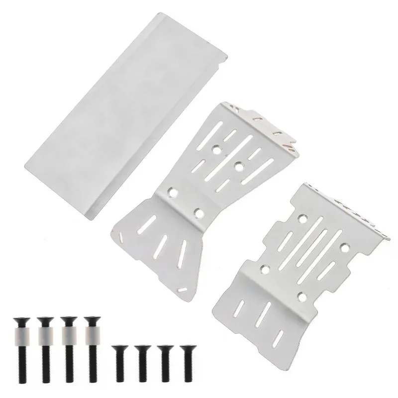 Metal Stainless Steel Chassis Armor Guard Protection Protector Skid Plate for ARRMA 1/10 GORGON Monster Truck 2WD Upgrade Parts