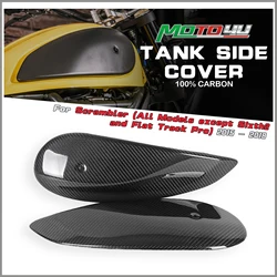For DUCATI Scrambler 2015-2018 Carbon Fiber Gas Tank Side Trim Cover Panel Fairing Cowling Motorcycle Modification Accessories