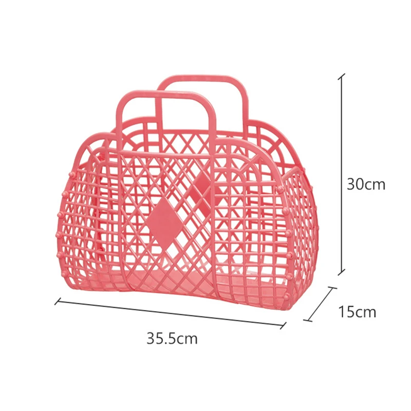 Large Bathroom Laundry Basket Foldable Mesh Portable Plastic Bathroom Laundry Basket Assemble The Wash Basket Reusable shopping